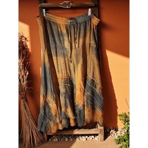 Mamta Boho Maxi Skirt – Tie-Dye One Size Rayon India Made Festival Vibe